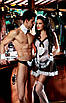 Еротичний костюм для рольових ігор "Офіціант" XS\S чорно-білий Комплект для чоловіків сексуальний, фото 2
