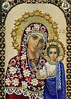 Набор алмазной вышивки Икона Богородица Казанская полная выкладка, ,мозаика 5d, 30х40 см