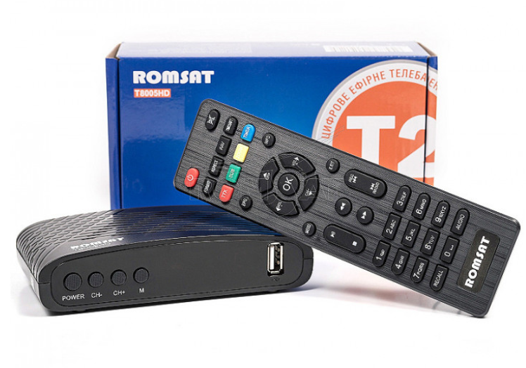 Цифровий ефірний Тюнер T2 Romsat T8005HD IPTV з функцією відеозапису
