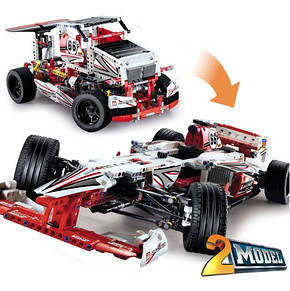Конструктор JiSi bricks Technic 3366 Перегоновий автомобіль Formula-1, фото 3
