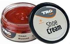 Крем для взуття червоно-буро-коричневий із гладкої шкіри 110 TRG Shoe Cream, 50 мл