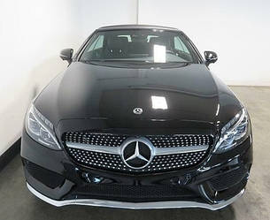 Решітка радіатора Mercedes W205 (14-18) Diamond стиль (срібло)