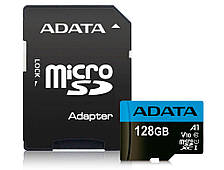 Картка пам'яті ADATA 128 GB microSD class 10 UHS-I A1 Premier (AUSDX128GUICL10A1-RA1)