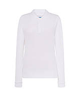 Женская футболка-поло JHK POLO REGULAR LADY LS цвет белый (WH)