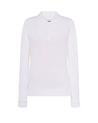 Жіноча футболка-поло JHK POLO REGULAR LADY LS колір білий (WH)