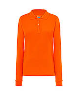 Женская футболка-поло JHK POLO REGULAR LADY LS цвет оранжевый (OR)