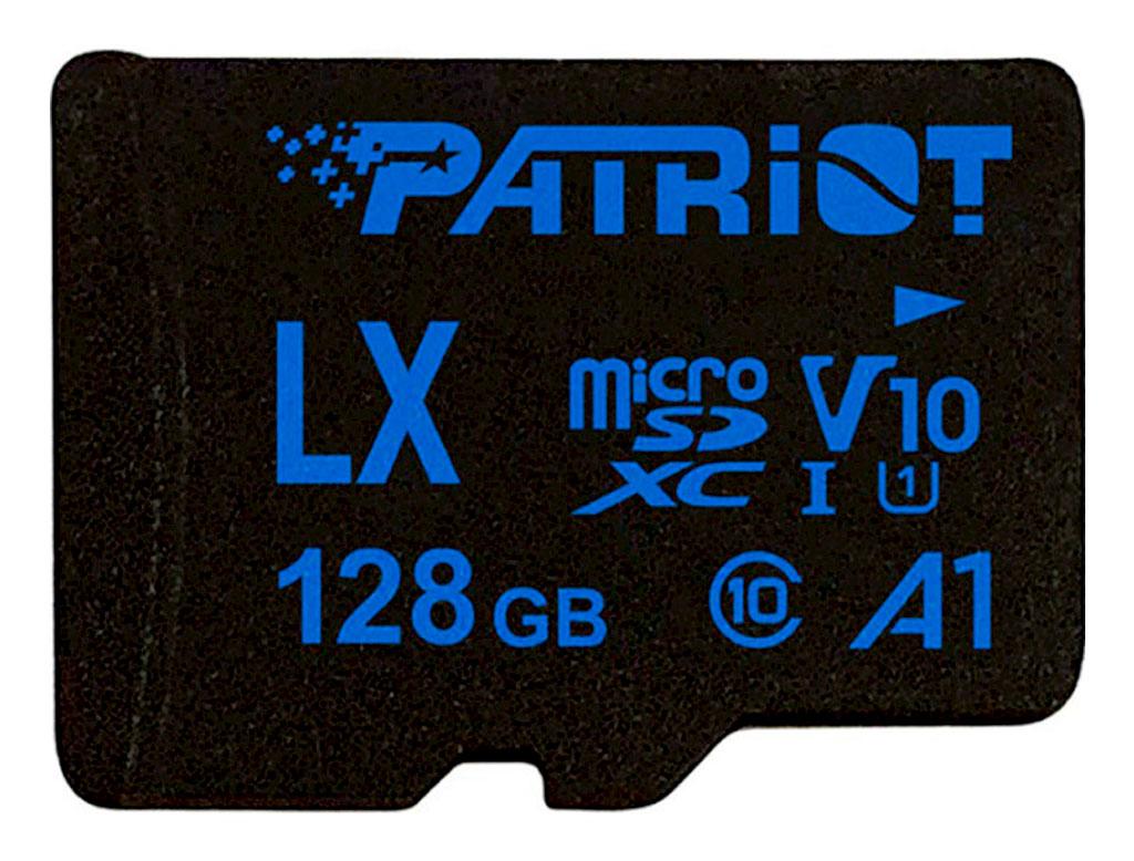 Картка пам'яті Patriot 128 GB LX Series microSD class 10 A1 (PSF128GLX11MCX)