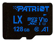 Картка пам'яті Patriot 128 GB LX Series microSD class 10 A1 (PSF128GLX11MCX)