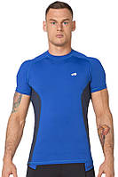 Мужская спортивная футболка рашгард Rough Radical Fury Duo SS, синяя с темно-синими вставками M