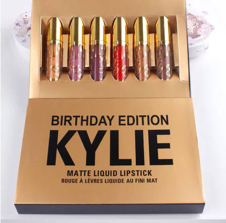 Набір рідких матових помад Кайлі KYLIE Birthday Edition 6 в 1, фото 2