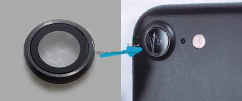 Скло Камери для Apple iPhone 8 (Чорне), фото 1