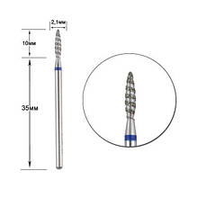 Насадка з алмазним напиленням ТОРНАДО 2,1 мм