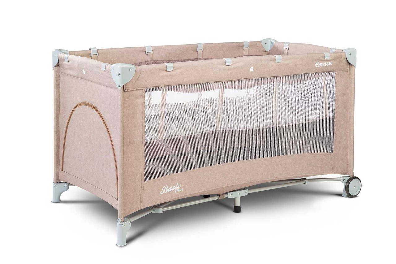 Дитяче ліжко манеж Caretero Basic Plus Beige, фото 1