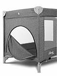 Дитяче ліжко манеж Caretero Basic Plus Graphite, фото 4