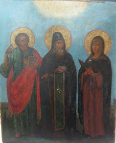 Ікона св. Даниил с предстоящими 19 століття