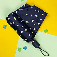 Парасолька Жіноча Складана "Синя", Автомат, Антивітер, УФ-захист