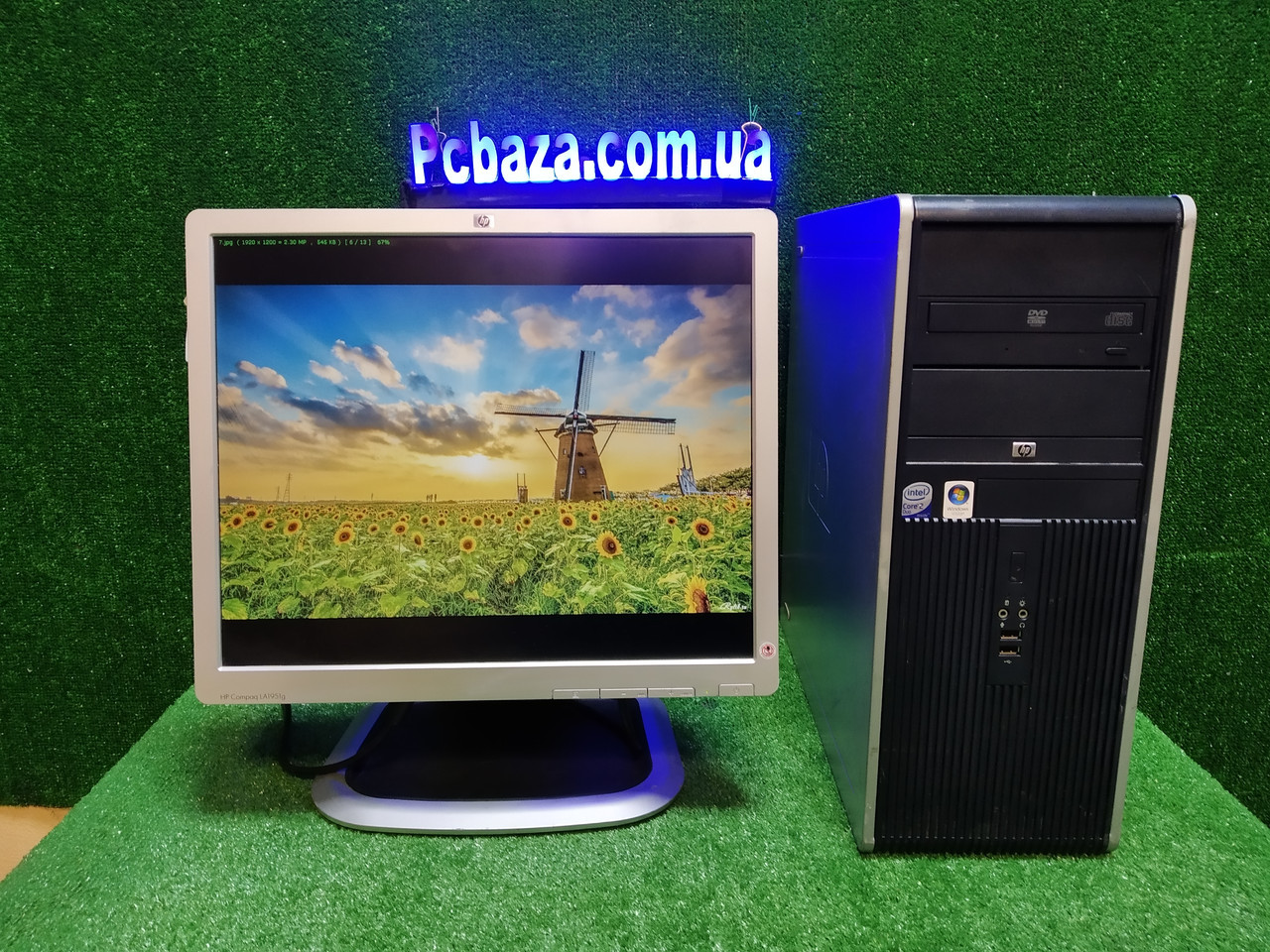 ПК HP + мон 19", Intel 4 ядра, 4 ГБ, 160 ГБ Настроєний! Є опт! Гарантія!