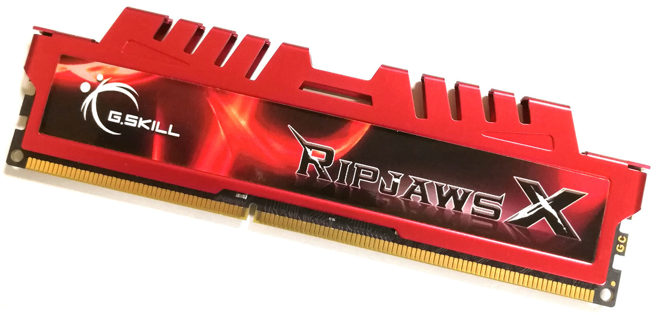 Оперативна пам'ять G.Skill RipjawsX DDR3 8Gb 1600MHz PC3-12800U CL10 2R8 (F3-12800CL10D-16GBXL) Б/В