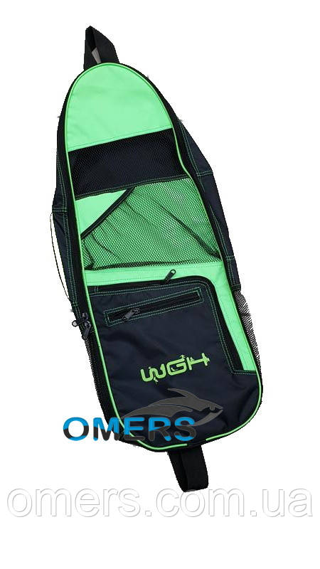 Сумка WGH Beach Bag 75 см для 2 комплектів коротких ластів, зелена