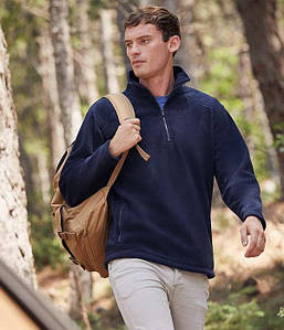 Чоловічий флісовий светр з коміром на замку