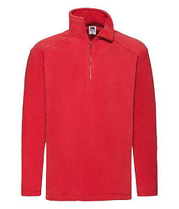 Чоловічий флісовий светр з коміром на замку M, 40 Червоний