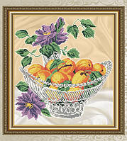 Схема для вишивки бісером Абрикоси в кришталі