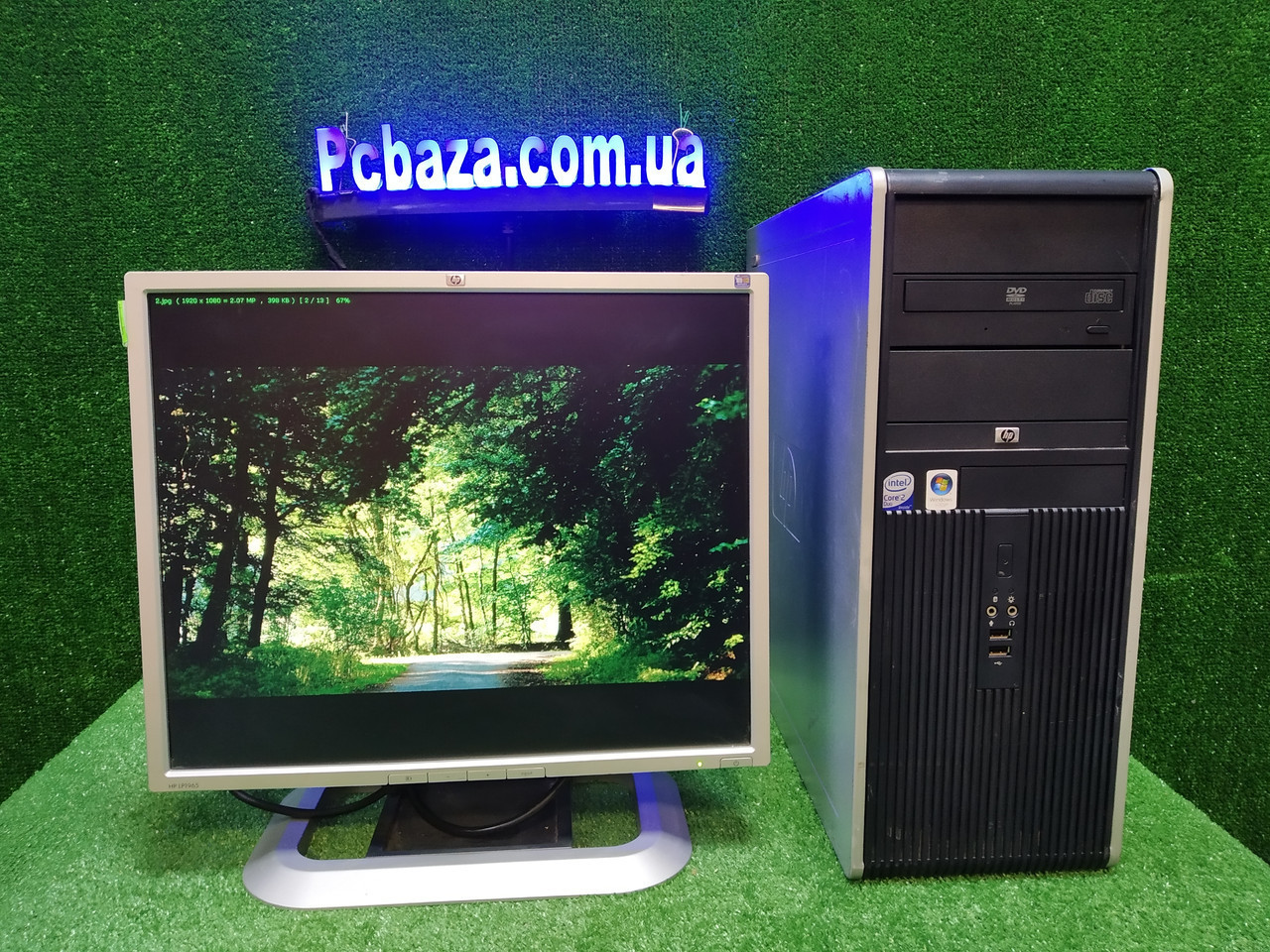ПК HP + мон 19" HP, Intel 4 ядра, 4 ГБ, 320 ГБ Настроен! Есть Опт! Гарантия!