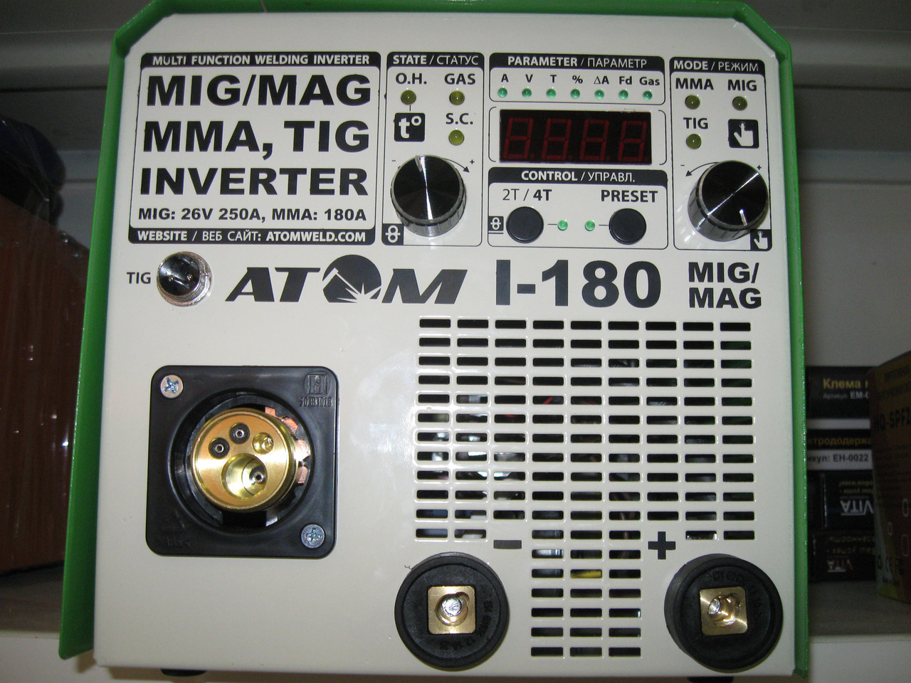 Зварювальний напівавтомат Атом I-180 MIG/MAG з осцилятором - фото 1 - id-p1102708918