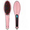 Гребінець-випрямляч Fast Hair Brush Straightener Dt-9903 Рожевий, фото 2