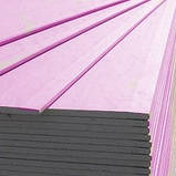 Гіпсокартон стіновий вогнестійкий Кнауф (KNAUF) 2500х1200х12.5 мм, фото 2