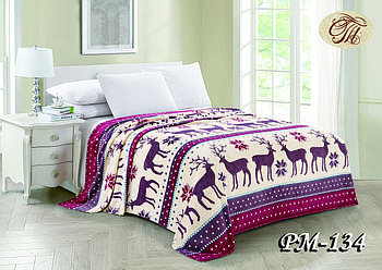 Плед з флісу Олені (140*210)