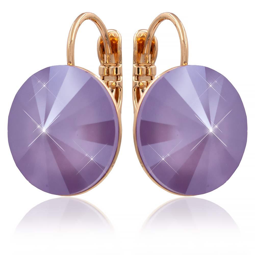 Сережки Swarovski позолота (Медицинське золото)