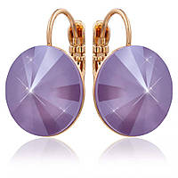 Сережки Swarovski позолота (Медицинське золото) 