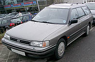 Стекло ветровое (лобовое) Subaru Legacy I (Седан, Комби) (1989-1994), LEMSON, Ветровое зелен. полоса серая