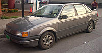 Скло вітрове (лобове) VW Passat B3 (Седан, Комбі) (1988-1996), BENSON, Вітрове зелененя. смугаст. голуб.