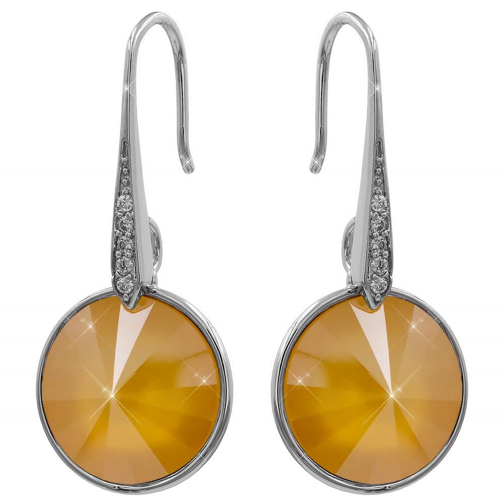 Сережки Swarovski родій, фото 1