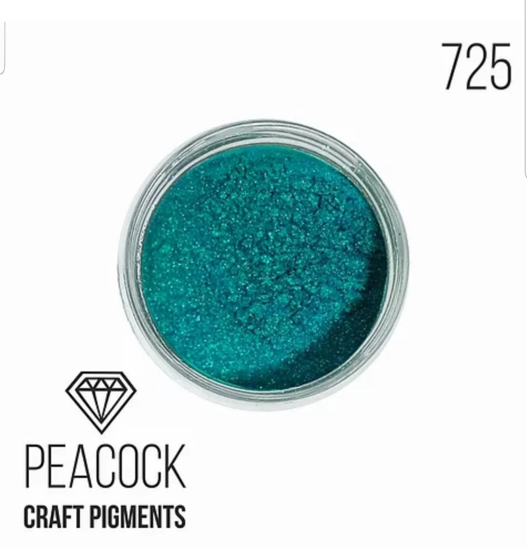 Пігмент перламутр "Peacock", Перо павича, для смоли, Крафтсмен. Уп. 10 мл