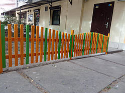 Секція дерев'яний декоративний паркан №10 суха стругана дошка