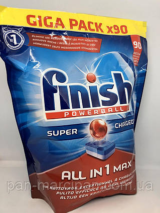 Таблетки для посудомийки Finish All in 1 Max 90 шт