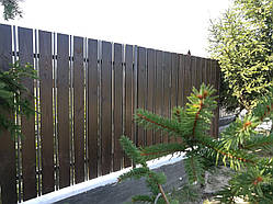 Секція паркан дерев'яний штахетник 2,0х1,85м суха стругана дошка