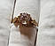 Золоте кільце 585 проба .Carbon Crystal .Розмір 19, фото 10