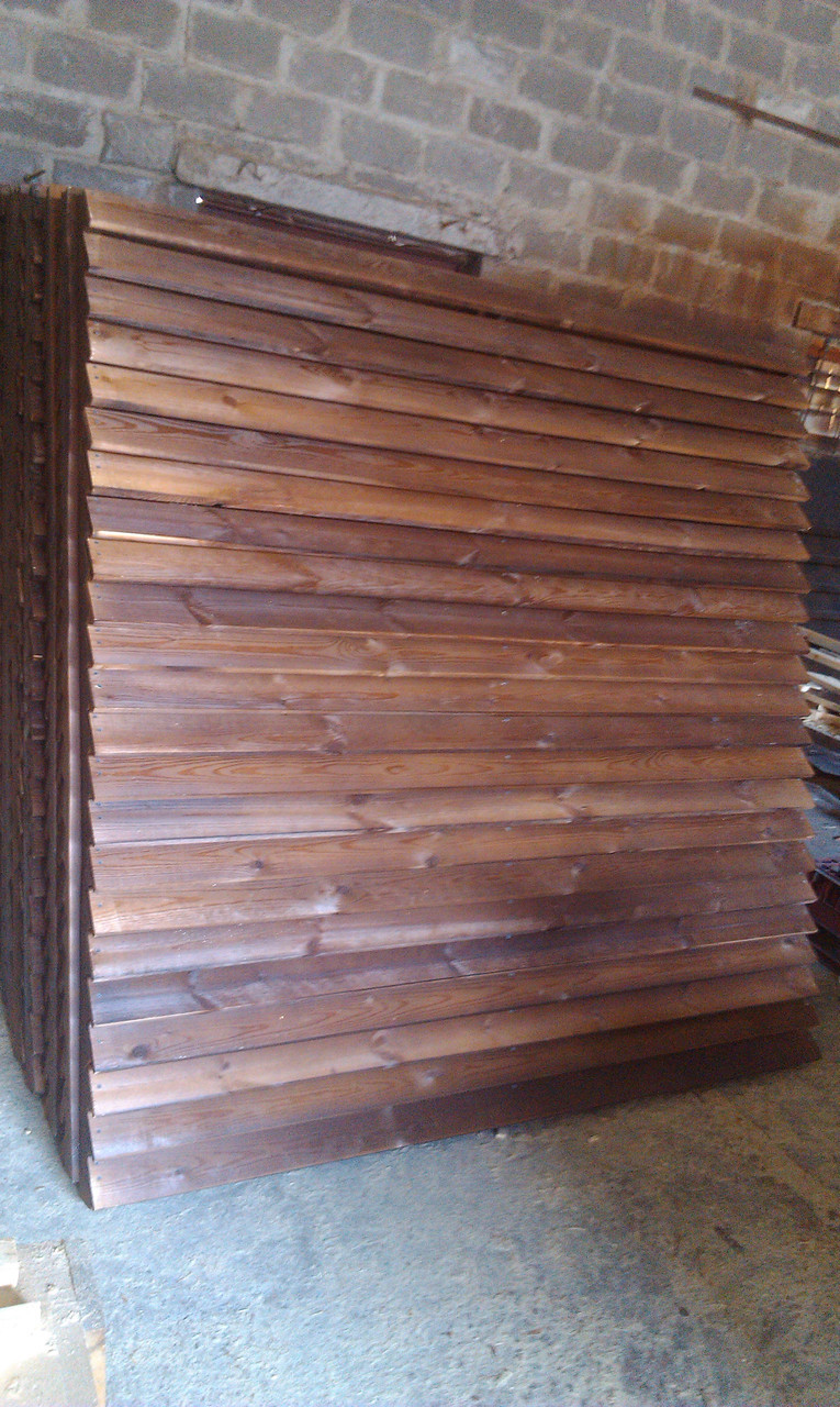 Секция забор деревянный жалюзи 2,0х2,0м сухая строганная доска - фото 6 - id-p1102813522