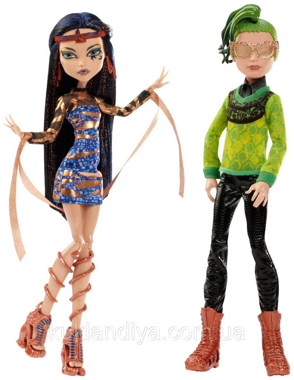 Набір ляльок Monster High Д'юс Горгон і Клео Де Ніл — Boo York Comet-Crossed Couple Cleo de Nile and Deuce