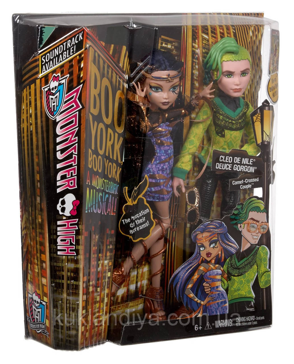 Набір Monster High Клео Де Ніл і Д'юс Горгон - Boo York (CHW60)