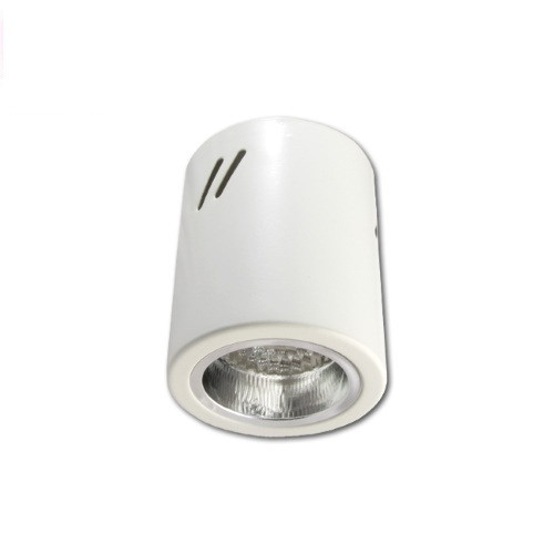Стельовий світильник/корпус, master LED, накладний, Ø90x110мм, 1хE27, сталь, білий.