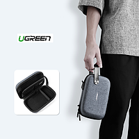 Противоударный кейс-органайзер для кабелей павербанков экшн камер UGREEN (серый)