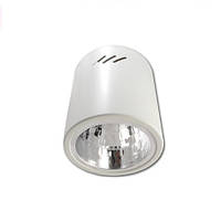 Стельовий світильник/корпус master LED, Ø132x152мм, 1хЕ27, накладний, сталь, білий. ПОЛЬЩА!