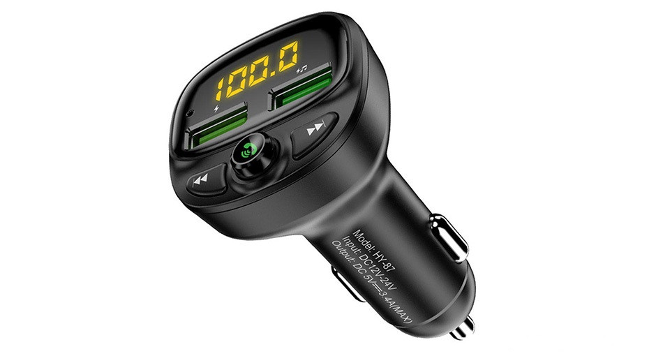Автомобільний FM-модулятор трансмітер з 2 USB Floveme HY-87
