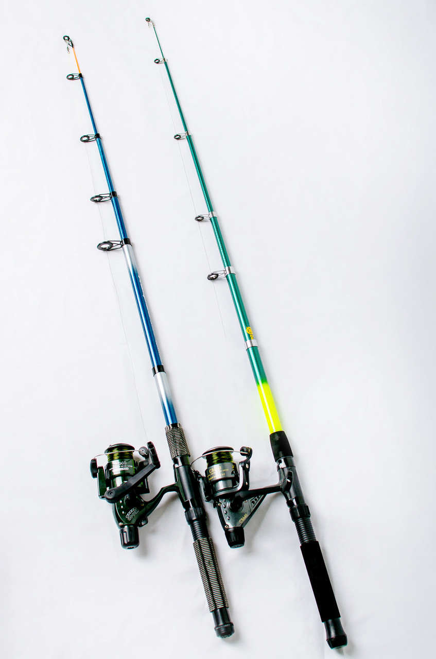 Рибальський набір 8 в 1 Спінінг (1 шт) + котушка (1 шт.) + Подарунок! Подарункове паковання!, фото 1