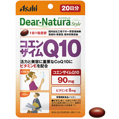 Asahi Dear Natura CoQ-10 коензим Q10 + вітамін Е, 90 мг, 20 капсул